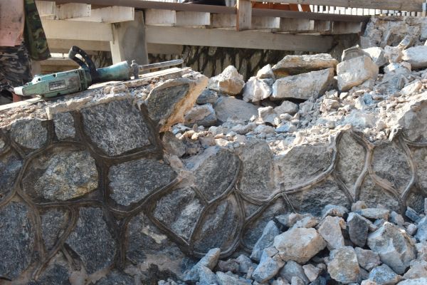 Retaining Wall Demolition in Fayetteville